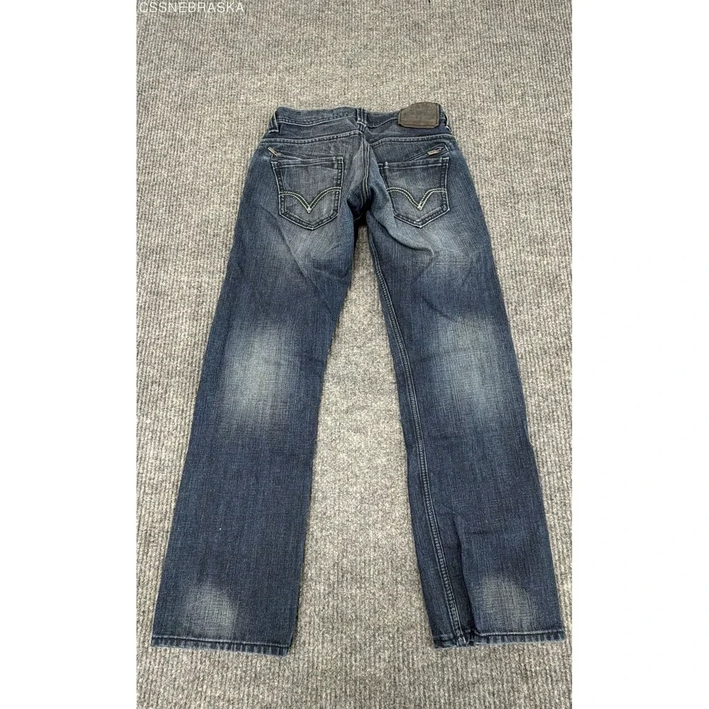 Levi's Men's 514 Slim Straight Jeans Blue Dark Wash Faded Size 30x30